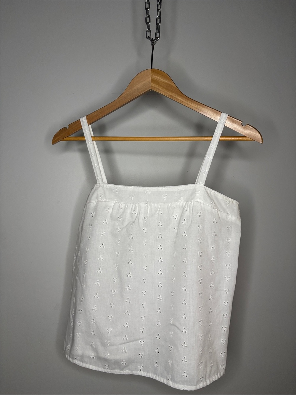Vintage White Broderie Anglaise Top Handmade